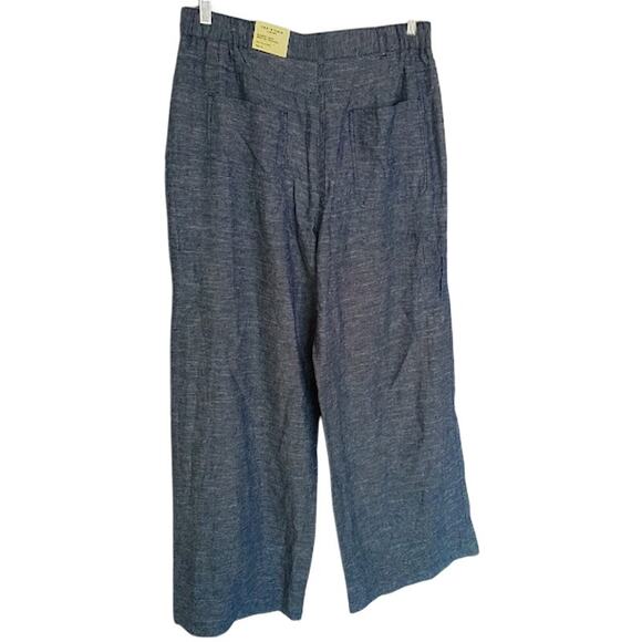 Max Studio Linen Blend Wide Leg Pants Womens XL High Rise NWT - Picture 4 of 8